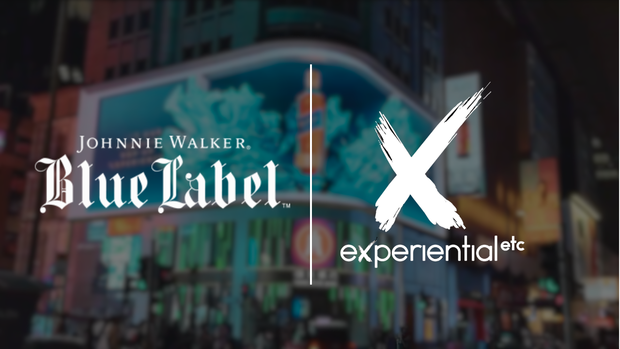 Blue Label showcased premium anamorphic content during the immersive store launch at Kowloon